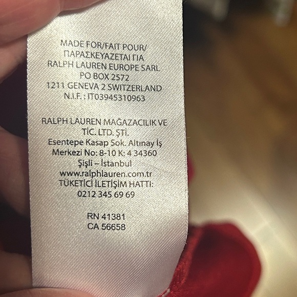 Lauren Ralph Lauren Holiday / Christmas Vibrant Red Flowy Sleeve Dress, size 10 - Picture 9 of 10